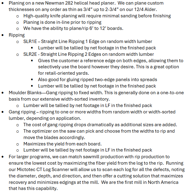 list of capabilities